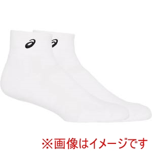 アシックス ASICS アシックス 3063A062 ソックス13 ブリリアントホワイトxパフォーマンスブラック L