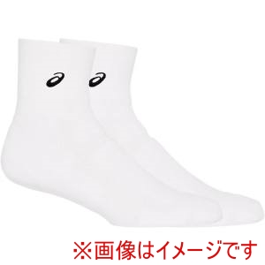 アシックス ASICS アシックス 3063A063 ソックス18 ブリリアントホワイトxパフォーマンスブラック S