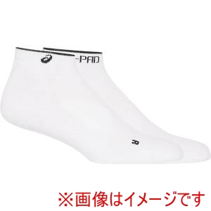 アシックス ASICS アシックス 3013A968 プロパッドKAYANOカラーソックス ブリリアントホワイト M
