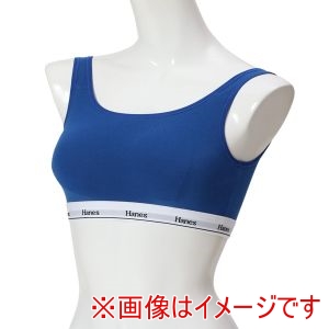 ヘインズ Hanes ヘインズ HW3EB301 HALF TOP BRA ブルー M