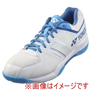 ヨネックス YONEX ヨネックス SHBSF1 パワークッションストライダーフロー ホワイト/ブルー 23cm YONEX