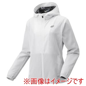ヨネックス YONEX ヨネックス 57091 ウィメンズ裏地付ウォームアップパーカー ホワイト Mサイズ YONEX