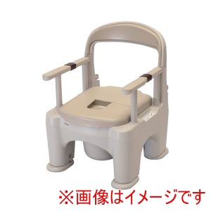 パナソニック パナソニック 536445 PN-L30205BE ポータブルトイレ 座楽 ラフィーネ 長穴プラスチック便座タイプ ベージュ 直送品 法人限定 北海道沖縄離島不可