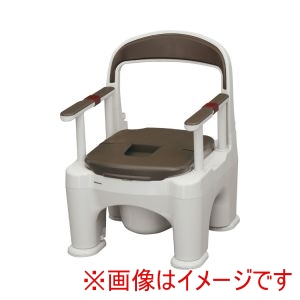 パナソニック パナソニック 536447 PN-L30207B ポータブルトイレ 座楽 ラフィーネ 長穴ソフト便座タイプ 傾斜脚付き モカブラウン 直送品 法人限定 北海道沖縄離島不可