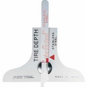 フジツール フジツール TDG-20 タイヤデップスゲージ 測定能力20mm ベース寸法58mm