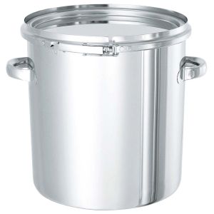 日東金属工業 日東金属工業 18-8 テーパー付 密閉容器 レバーバンド式 手付 TP-CTL 36cm