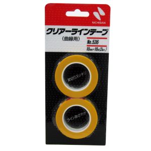 ニチバン Nichiban ニチバン 536 クリアラインテープ 曲線用 10mm×10M