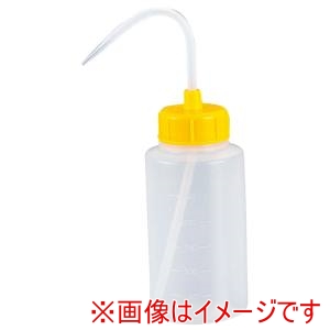 安元化成 安元化成 カラーキャップ広口洗浄瓶 250ml イエロー 927-22-22-41
