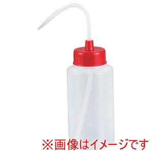 安元化成 安元化成 カラーキャップ広口洗浄瓶 250ml レッド 927-22-22-43