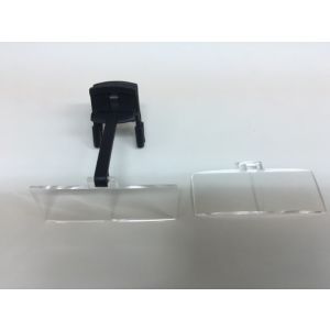 エッシェンバッハ ESCHENBACH エッシェンバッハ 1646-202 ワークルーペ クリップタイプ 黒 1.7倍 2.5倍 ESCHENBACH