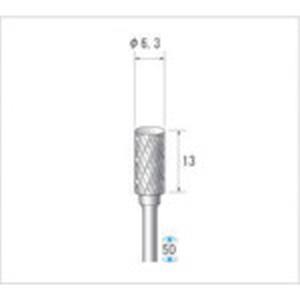 ナカニシ ナカニシ 24709 超硬カッター 円筒 ダブルカット 刃径6.3mm 刃長13mm