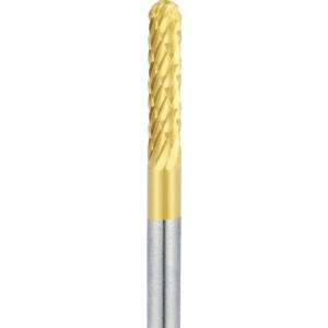 ナカニシ ナカニシ 21222 チタンコート超硬カッター 円筒先丸 オール超硬 刃径3mm刃長14mm