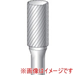 ナカニシ ナカニシ 21607 チタンコート超硬カッター 円筒型 シングルカット 直径9.5×19×軸直径6