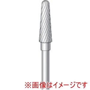 ナカニシ ナカニシ 23257 超硬カッター テーパー先丸型 シングルカット 直径4×13×軸直径2.34
