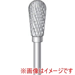 ナカニシ ナカニシ 23418 超硬カッター 逆テーパー先丸型 ダブルカット 直径6×12×軸直径2.34