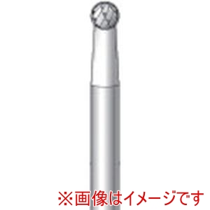 ナカニシ ナカニシ 24073 超硬カッター 球型 ダブルカット 直径3×2.8×軸直径3