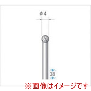 ナカニシ ナカニシ 24074 超硬カッター 球型 ダブルカット 直径4×3.4×軸直径3