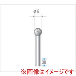 ナカニシ ナカニシ 24075 超硬カッター 球型 ダブルカット 直径5×4.7×軸直径3