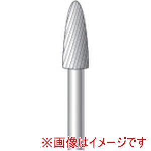 ナカニシ ナカニシ 24283 超硬カッター 砲弾型 シングルカット 直径5×12.7×軸直径3