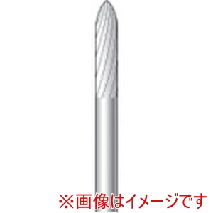 ナカニシ ナカニシ 24303 超硬カッター 砲弾型 シングルカット 直径3×12.7×軸直径3