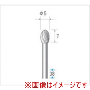 ナカニシ ナカニシ 24322 超硬カッター 楕円型 ダブルカット 直径5×7×軸直径3