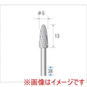 ナカニシ ナカニシ 24343 超硬カッター 砲弾型 ダブルカット 直径5×12.7×軸直径3