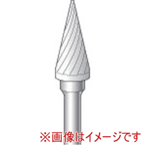 ナカニシ ナカニシ 24454 超硬カッター テーパー型 シングルカット 直径6.3×12.7×軸直径3 22°