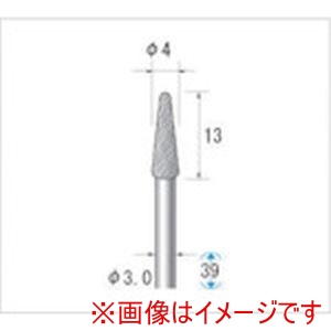 ナカニシ ナカニシ 24525 超硬カッター テーパー先丸型 ダイヤカット 直径4×13×軸直径3