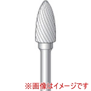 ナカニシ ナカニシ 24724 逆回転用超硬カッター 砲弾型 シングルカット 直径6.3×13×軸直径3
