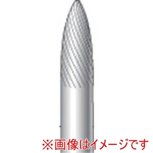 ナカニシ ナカニシ 24811 逆回転用超硬カッター 砲弾型 シングルカット 直径6×16×軸直径6