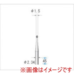 ナカニシ ナカニシ 33022 精密スチールカッター 12本入 球型 直径1.5×軸直径2.34