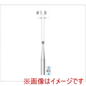 ナカニシ ナカニシ 33023 精密スチールカッター 12本入 球型 直径1.6×軸直径2.34