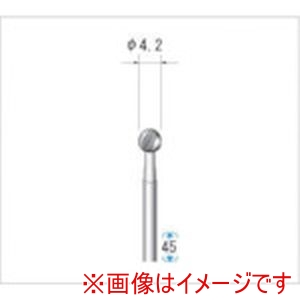 ナカニシ ナカニシ 33038 精密スチールカッター 12本入 球型 直径4.2×軸直径2.34