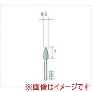 ナカニシ ナカニシ 46014 シリコンポリッシャー 10本入 砲弾型 直径3×7×軸直径1.6 #1000