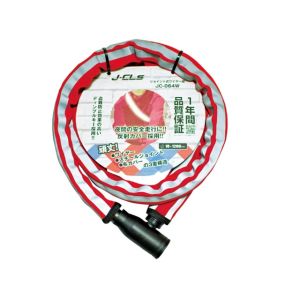 ジェイアンドシー J&C ジェイアンドシー J&C 反射ジョイントワイヤー錠 JC-064W RE レッド