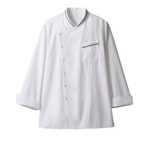 住商モンブラン 住商モンブラン 6-1061 コックコート 兼用 長袖 白 黒 LL 男女兼用