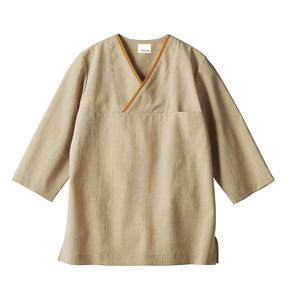 住商モンブラン 住商モンブラン OV6502-3 プルオーバー 兼用 7分袖 ベージュ オニオン 3Lサイズ 男女兼用