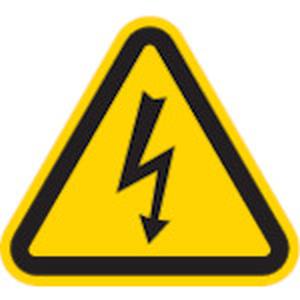 アイマーク IM IM AT2-M 三角ラベル電気危険 50mm 一辺の長さ アイマーク