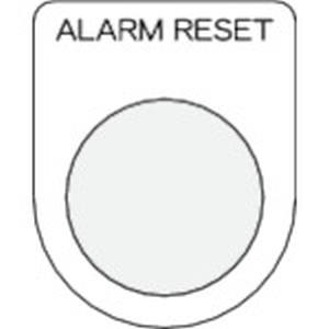 アイマーク IM IM P25-41 押ボタン/セレクトスイッチ メガネ銘板 ALARM RESET 黒 φ2 アイマーク