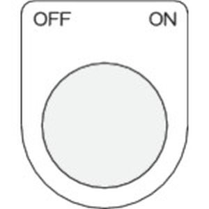 アイマーク IM IM P30-43 押ボタン/セレクトスイッチ メガネ銘板 OFF ON 黒 φ30.5