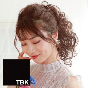 プリシラ プリシラ シュシュ スパイラル カール 耐熱 ブラック VS-33-TBK
