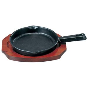 三和精機製作所 三和精機製作所 S ステーキ皿 手付 丸型 B 21cm IH対応