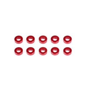 クリエーションモデル クリエーションモデル CM-A005-20 アルミスペーサー3x6x2.0mm レッド/10個