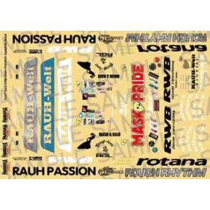 PANDORA RC 和田木型工業 PANDORA RC RWB RAUH PASSION コンプリートデカール
