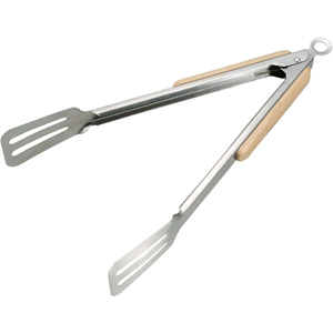 キャプテンスタッグ CAPTAIN STAG キャプテンスタッグ BBQ ウッドグリップ ターナートング 30cm UG-3273
