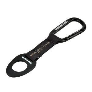 キャプテンスタッグ CAPTAIN STAG キャプテンスタッグ カラビナ付 ペットボトルホルダー モンテ ブラック UM-1928