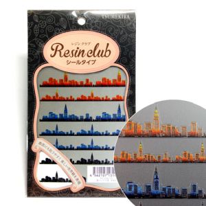 イングカワモト イングカワモト ツメキラ レジンクラブ 街並み 両面 UVレジン用 RC-CSH-101