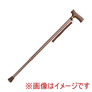インターリンクス インターリンクス 218420 0401-BS2811 アルミ軽量伸縮ステッキ ベーシック22mmタイプ ライトブラウン