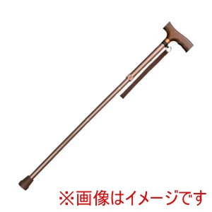 インターリンクス インターリンクス 218439 0401-BO4811 アルミ軽量折りたたみステッキ ベーシック22mmタイプ ライトブラウン