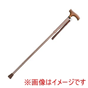 インターリンクス インターリンクス 218443 0401-SO5811 アルミ軽量折りたたみステッキ スリム19mmタイプ ライトブラウン